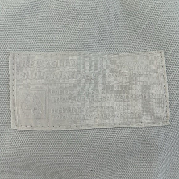 Jansport White on White Undyed Recycled Superbreak Backpack - Picture 3 of 13